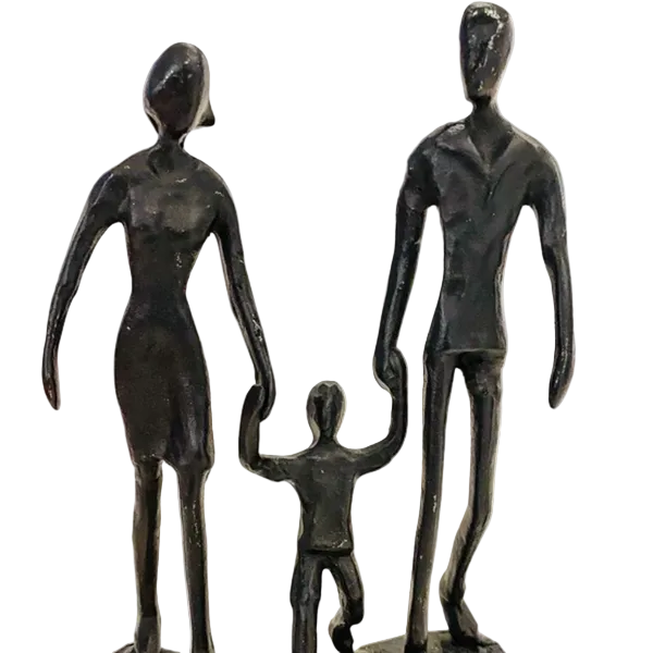 Family of three. Welded Steel Art