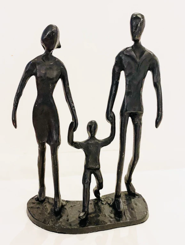 Family of three. Welded Steel Art