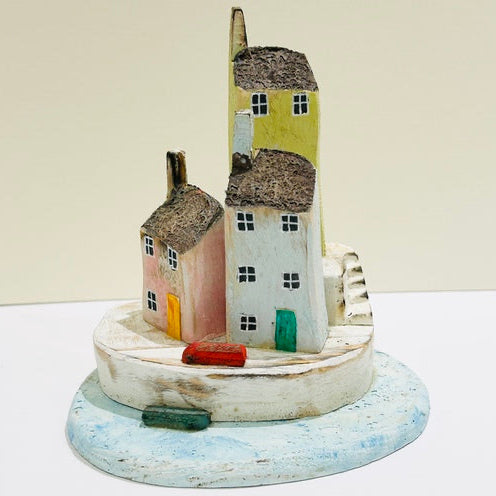 Three Houses. Woodcarving