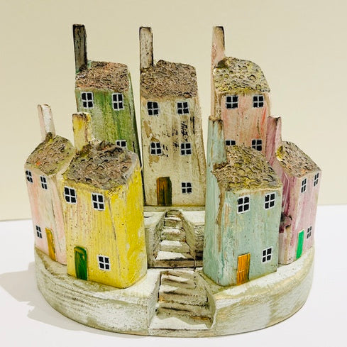 Seven Houses Hill. Woodcarving