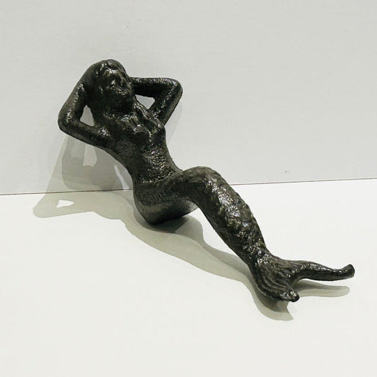 Sitting Mermaid. Welded Steel Art