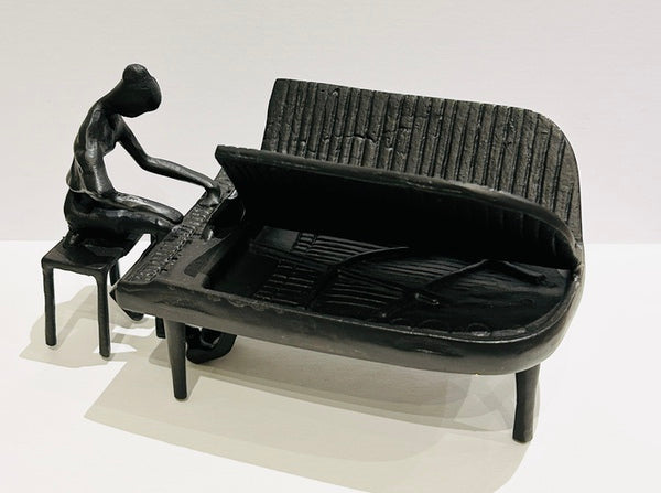 Piano Player. Welded Steel Art